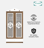 Sivom SIVOM Spree Home Temple/Pooja Unit/Home Mandir/ Engineered Wood Home Temple (Height: 167, Knock Down) for Modern Homes | Elegant Design & Premium Finish
