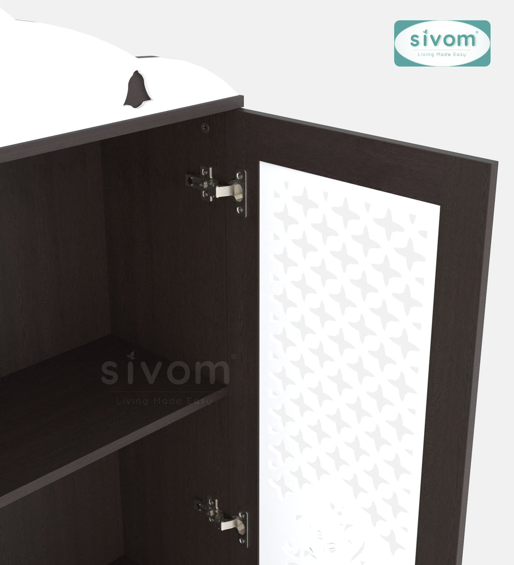 Sivom SIVOM Spree Home Temple/Pooja Unit/Home Mandir/ Engineered Wood Home Temple (Height: 167, Knock Down) for Modern Homes | Elegant Design & Premium Finish