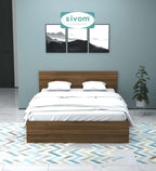 Sivom furniture SIVOM Stark Bed with Storage Engineered Wood queen Bed Engineered Wood Queen Bed (Delivery Condition - Knock Down)
