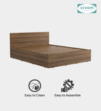 Sivom furniture SIVOM Stark Bed with Storage Engineered Wood queen Bed Engineered Wood Queen Bed (Delivery Condition - Knock Down)