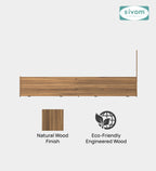 Sivom furniture SIVOM Stark Bed with Storage Engineered Wood queen Bed Engineered Wood Queen Bed (Delivery Condition - Knock Down)
