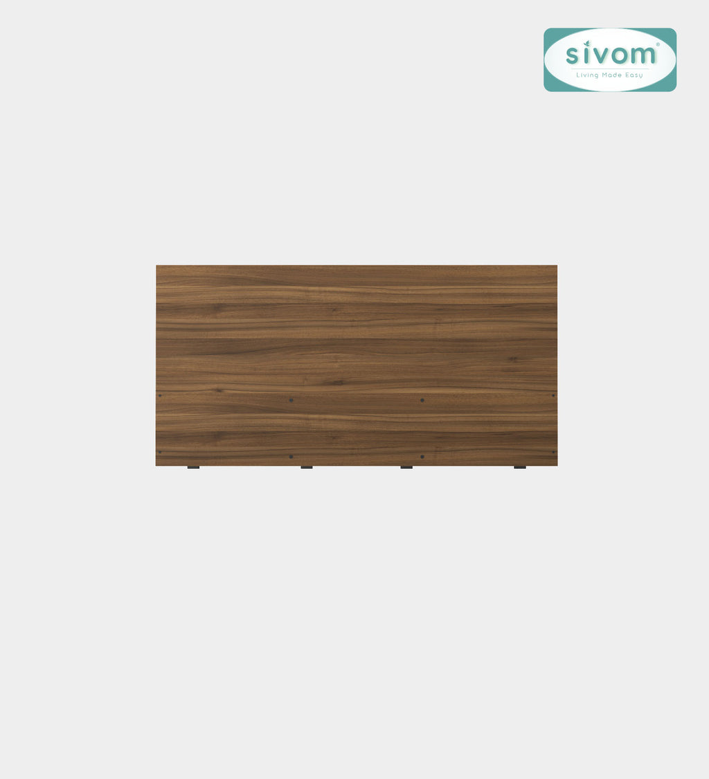 Sivom furniture SIVOM Stark Bed with Storage Engineered Wood queen Bed Engineered Wood Queen Bed (Delivery Condition - Knock Down)
