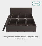 Sivom furniture SIVOM Stark Bed with Storage Engineered Wood queen Bed Engineered Wood Queen Bed (Delivery Condition - Knock Down)