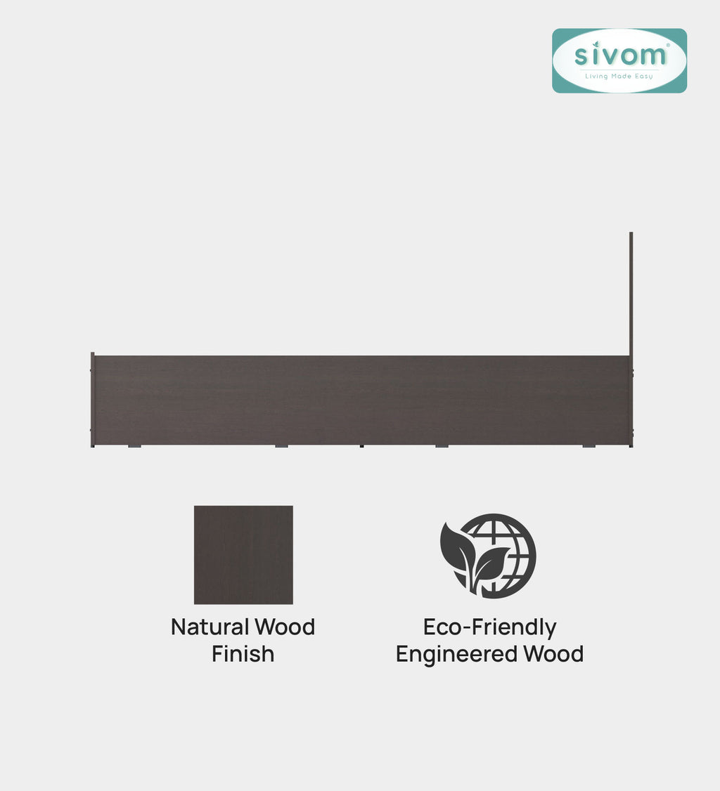 Sivom furniture SIVOM Stark Bed with Storage Engineered Wood queen Bed Engineered Wood Queen Bed (Delivery Condition - Knock Down)