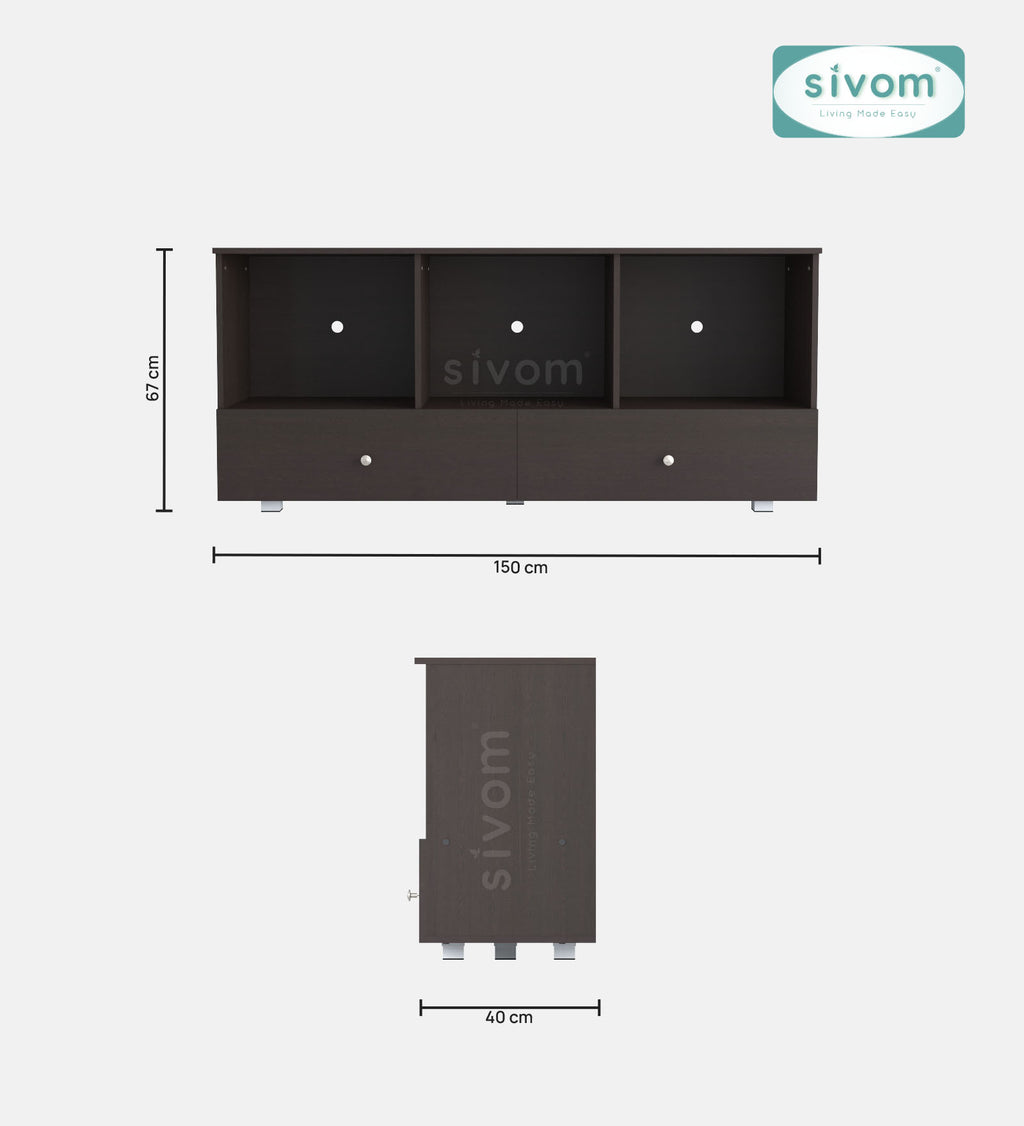 Sivom furniture SIVOM SUMO Multipurpose TV Unit fits upto 43 inch with Storage Engineered Wood TV Entertainment Unit for Modern Homes | Elegant Design & Premium Finish (Copy) (Copy) (Copy) (Copy)