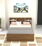 Sivom furniture SIVOM Sylvia Bed with Storage Engineered Wood queen Bed Engineered Wood Queen Bed (Delivery Condition - Knock Down)