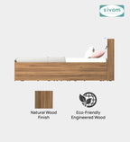Sivom furniture SIVOM Sylvia Bed with Storage Engineered Wood queen Bed Engineered Wood Queen Bed (Delivery Condition - Knock Down)