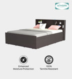 Sivom furniture SIVOM Sylvia Bed with Storage Engineered Wood queen Bed Engineered Wood Queen Bed (Delivery Condition - Knock Down)