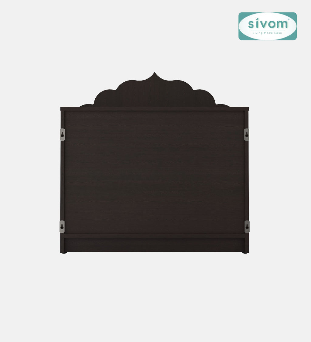 Sivom SIVOM Prime Medium Home Temple/Pooja Unit/Home Mandir/ Engineered Wood Home Temple (Height: 78, Knock Down) for Modern Homes | Elegant Design & Premium Finish