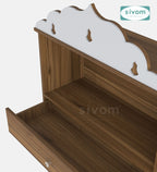 Sivom SIVOM Prime Medium Home Temple/Pooja Unit/Home Mandir/ Engineered Wood Home Temple (Height: 78, Knock Down) for Modern Homes | Elegant Design & Premium Finish