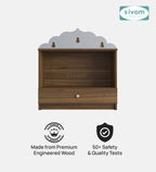 Sivom SIVOM Prime Medium Home Temple/Pooja Unit/Home Mandir/ Engineered Wood Home Temple (Height: 78, Knock Down) for Modern Homes | Elegant Design & Premium Finish