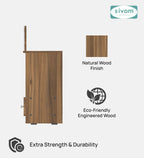 Sivom SIVOM Prime Medium Home Temple/Pooja Unit/Home Mandir/ Engineered Wood Home Temple (Height: 78, Knock Down) for Modern Homes | Elegant Design & Premium Finish