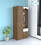 Sivom SIVOM Syntax Multipurpose 2 Door Wardrobe / Engineered Wood 2 Door Wardrobe for Modern Homes | Elegant Design & Premium Finish