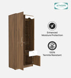 Sivom SIVOM Syntax Multipurpose 2 Door Wardrobe / Engineered Wood 2 Door Wardrobe for Modern Homes | Elegant Design & Premium Finish