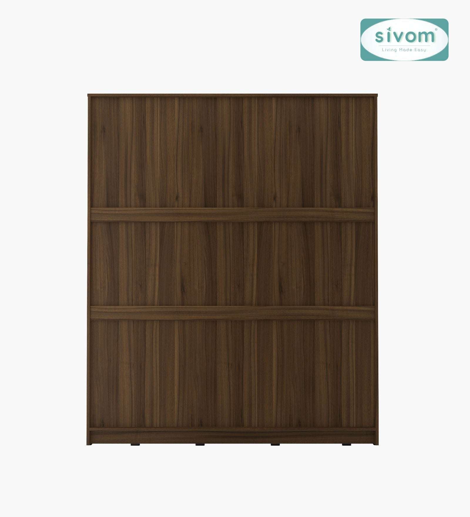 Sivom furniture SIVOM Syntax Multipurpose 4 Door Closet Engineered Wood 4 Door Wardrobe for Modern Homes | Elegant Design & Premium Finish