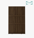 Sivom SIVOM Syntax Multipurpose 3 Door Wardrobe / Spacious Shelves with Hanging Rail Engineered Wood 3 Door Wardrobe for Modern Homes | Elegant Design & Premium Finish
