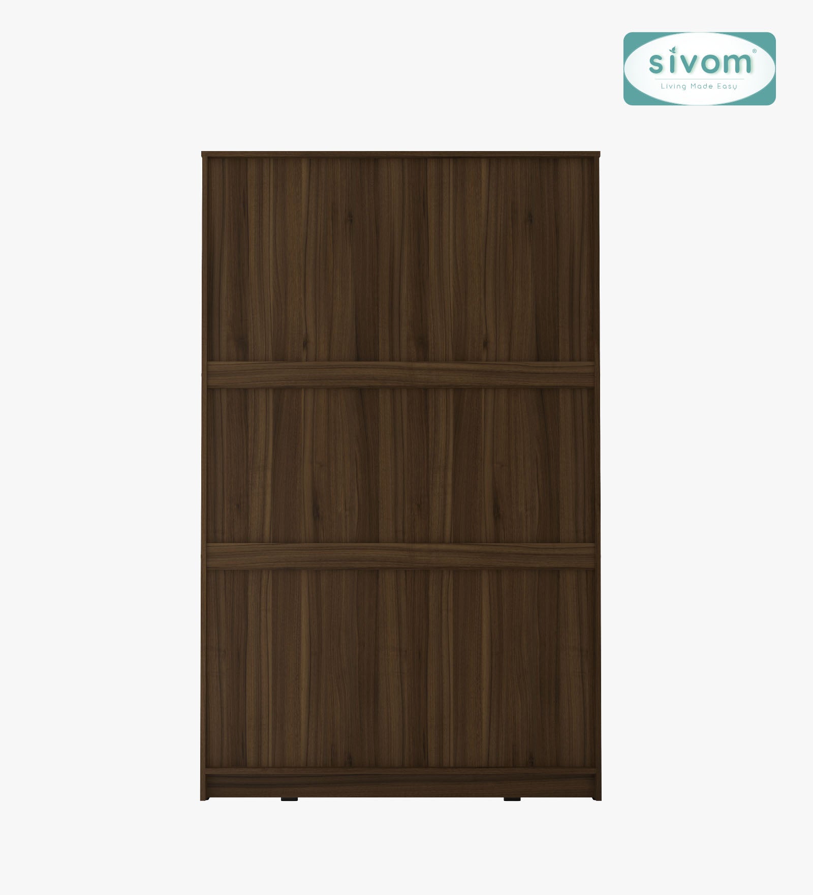 Sivom SIVOM Syntax Multipurpose 3 Door Wardrobe / Spacious Shelves with Hanging Rail Engineered Wood 3 Door Wardrobe for Modern Homes | Elegant Design & Premium Finish