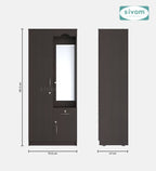 Sivom SIVOM Syntax Multipurpose 2 Door Wardrobe / Engineered Wood 2 Door Wardrobe for Modern Homes | Elegant Design & Premium Finish
