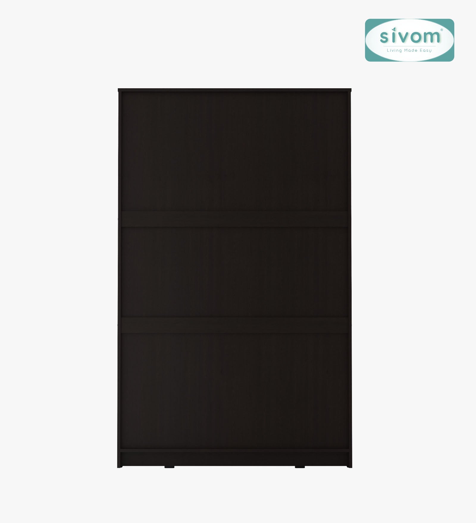 Sivom SIVOM Syntax Multipurpose 3 Door Wardrobe / Spacious Shelves with Hanging Rail Engineered Wood 3 Door Wardrobe for Modern Homes | Elegant Design & Premium Finish