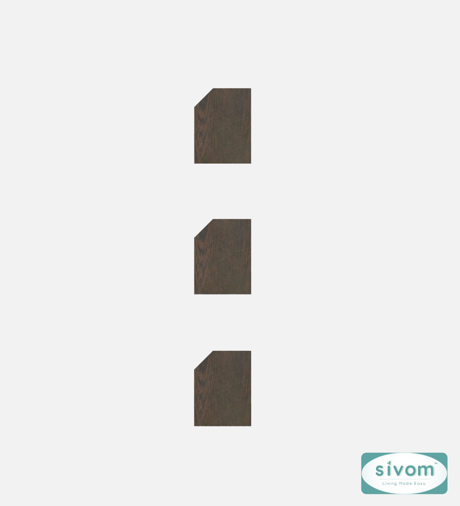 Sivom SIVOM REMI Multipurpose Modular Wall Racks/Shelves/Organiser/Décor Particle Board Wall Shelf (Number of Shelves - 3, ) for Modern Homes | Elegant Design & Premium Finish