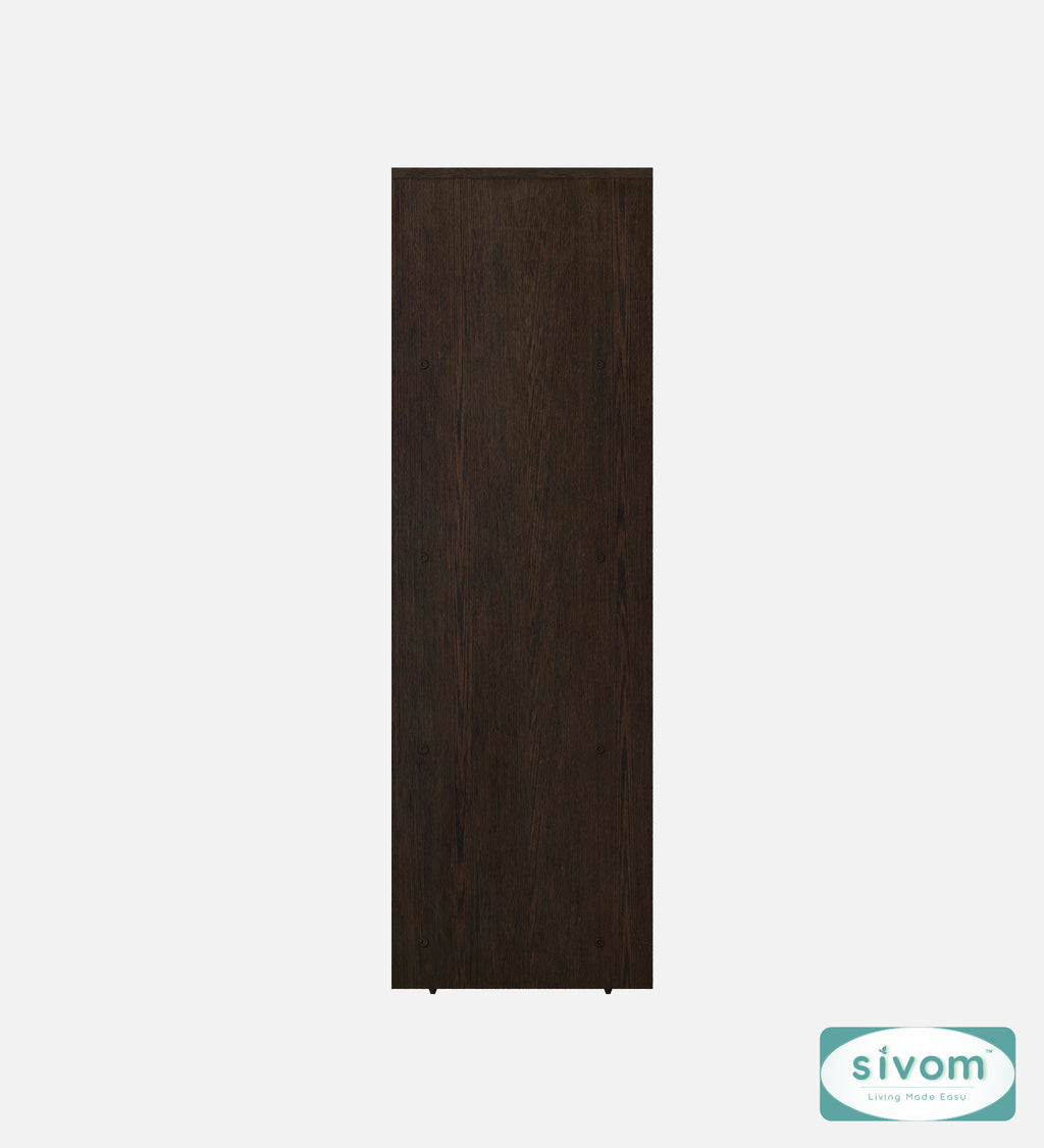 Sivom SIVOM Urbane Multipurpose Storage Rack/Study/Home/Office Engineered Wood Open Book Shelf (Finish Color - Dark Wenge, Knock Down) for Modern Homes | Elegant Design & Premium Finish