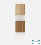 Sivom SIVOM CLAY Multipurpose Modular Wall Racks/Shelves/Organiser/Décor Particle Board Wall Shelf (Number of Shelves - 4, ) for Modern Homes | Elegant Design & Premium Finish