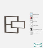 Sivom SIVOM CRIP Multipurpose Modular Wall Racks/Shelves/Organiser/Décor Particle Board Wall Shelf (Number of Shelves - 5, ) for Modern Homes | Elegant Design & Premium Finish