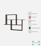 Sivom SIVOM CEDRIC Multipurpose Modular Wall Racks/Shelves/Organiser/Décor Particle Board Wall Shelf (Number of Shelves - 6, ) for Modern Homes | Elegant Design & Premium Finish
