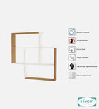 Sivom SIVOM RETICA Multipurpose Modular Wall Racks/Shelves/Organiser/Décor Particle Board Wall Shelf (Number of Shelves - 5, ) for Modern Homes | Elegant Design & Premium Finish