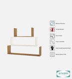 Sivom SIVOM KITE Multipurpose Modular Wall Racks/Shelves/Organiser/Décor Particle Board Wall Shelf (Number of Shelves - 3, ) for Modern Homes | Elegant Design & Premium Finish
