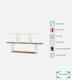 Sivom SIVOM ETHAN Multipurpose Modular Wall Racks/Shelves/Organiser/Décor Particle Board Wall Shelf (Number of Shelves - 5, ) for Modern Homes | Elegant Design & Premium Finish