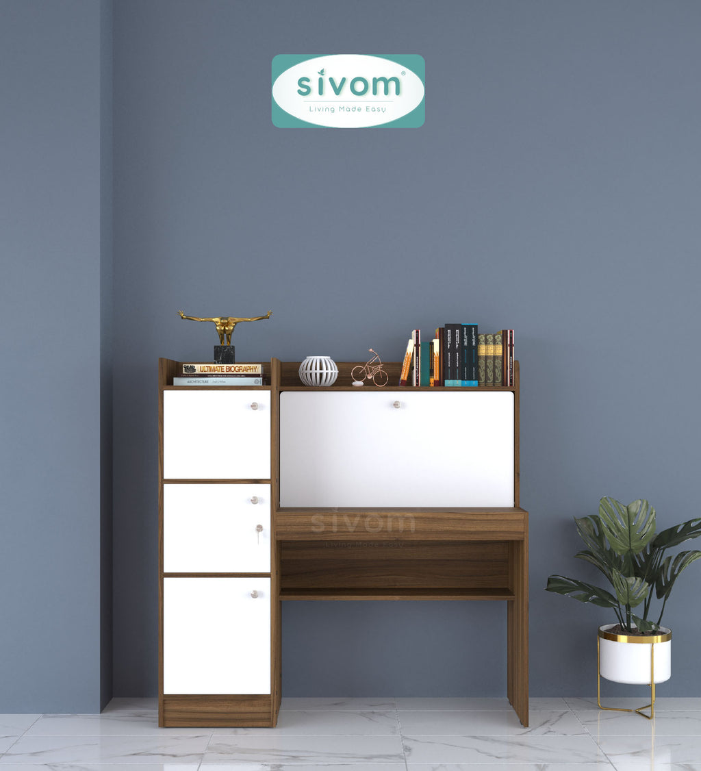 Sivom SIVOM Tamara Multipurpose Study/Home/Office Table Engineered Wood Study Table for Modern Homes | Elegant Design & Premium Finish