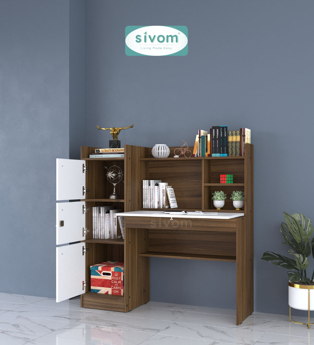 Sivom SIVOM Tamara Multipurpose Study/Home/Office Table Engineered Wood Study Table for Modern Homes | Elegant Design & Premium Finish