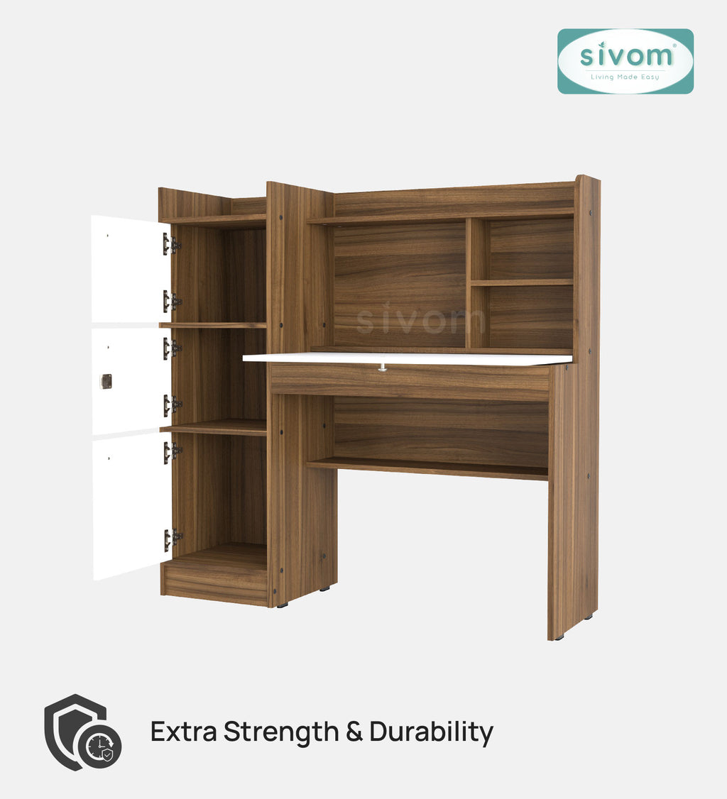 Sivom SIVOM Tamara Multipurpose Study/Home/Office Table Engineered Wood Study Table for Modern Homes | Elegant Design & Premium Finish