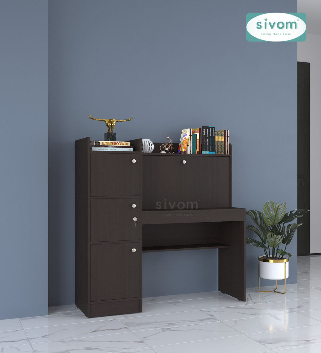 Sivom SIVOM Tamara Multipurpose Study/Home/Office Table Engineered Wood Study Table for Modern Homes | Elegant Design & Premium Finish