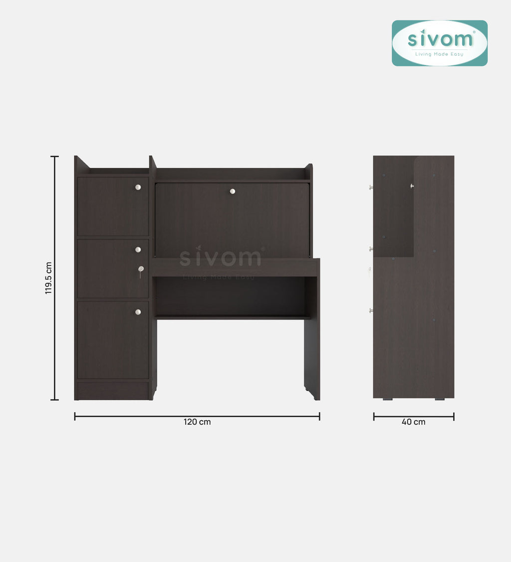 Sivom SIVOM Tamara Multipurpose Study/Home/Office Table Engineered Wood Study Table for Modern Homes | Elegant Design & Premium Finish