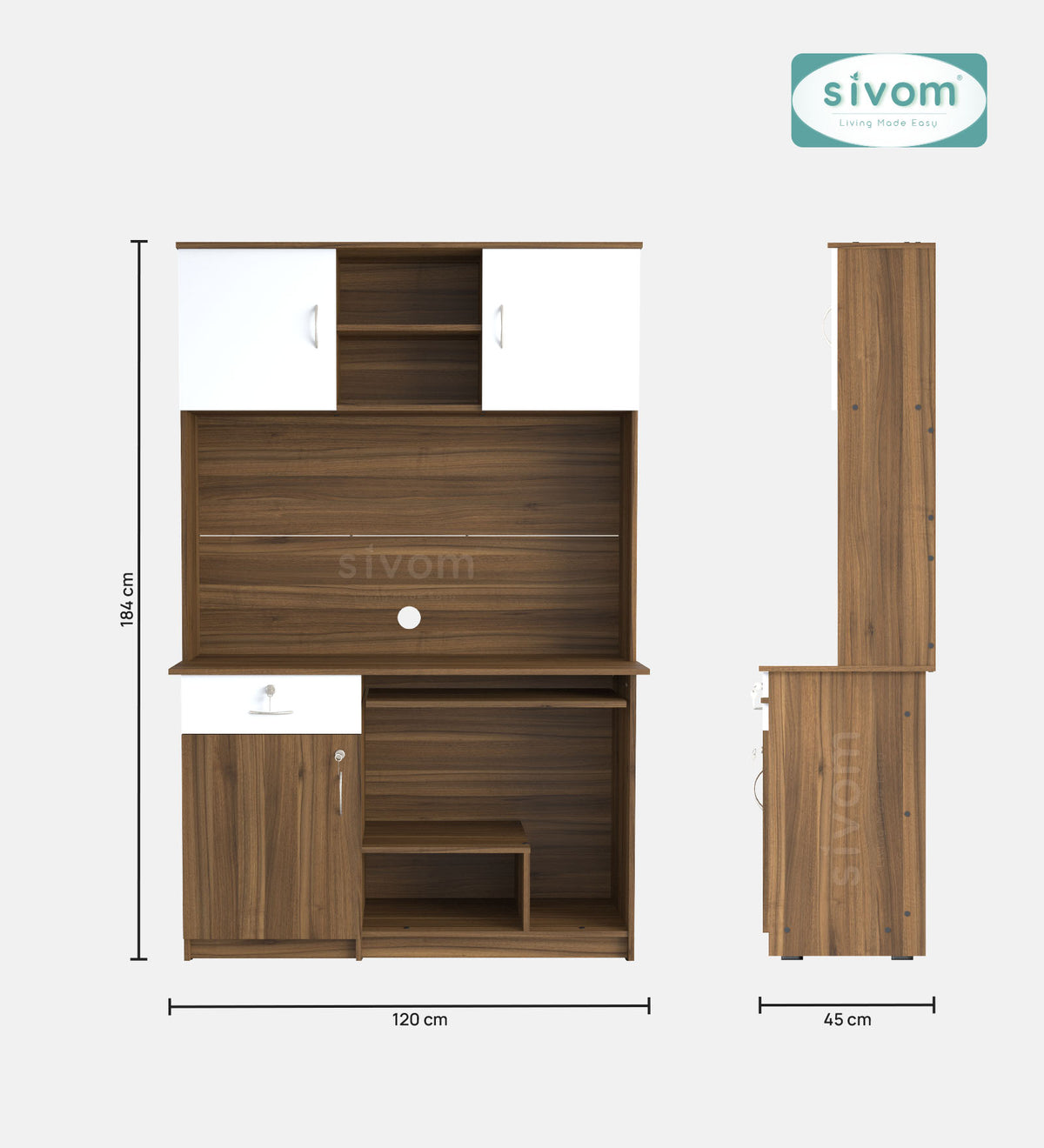 Sivom SIVOM TANGLE Multipurpose Study/Home/Office Table Engineered Wood Study Table for Modern Homes | Elegant Design & Premium Finish (Copy) (Copy)