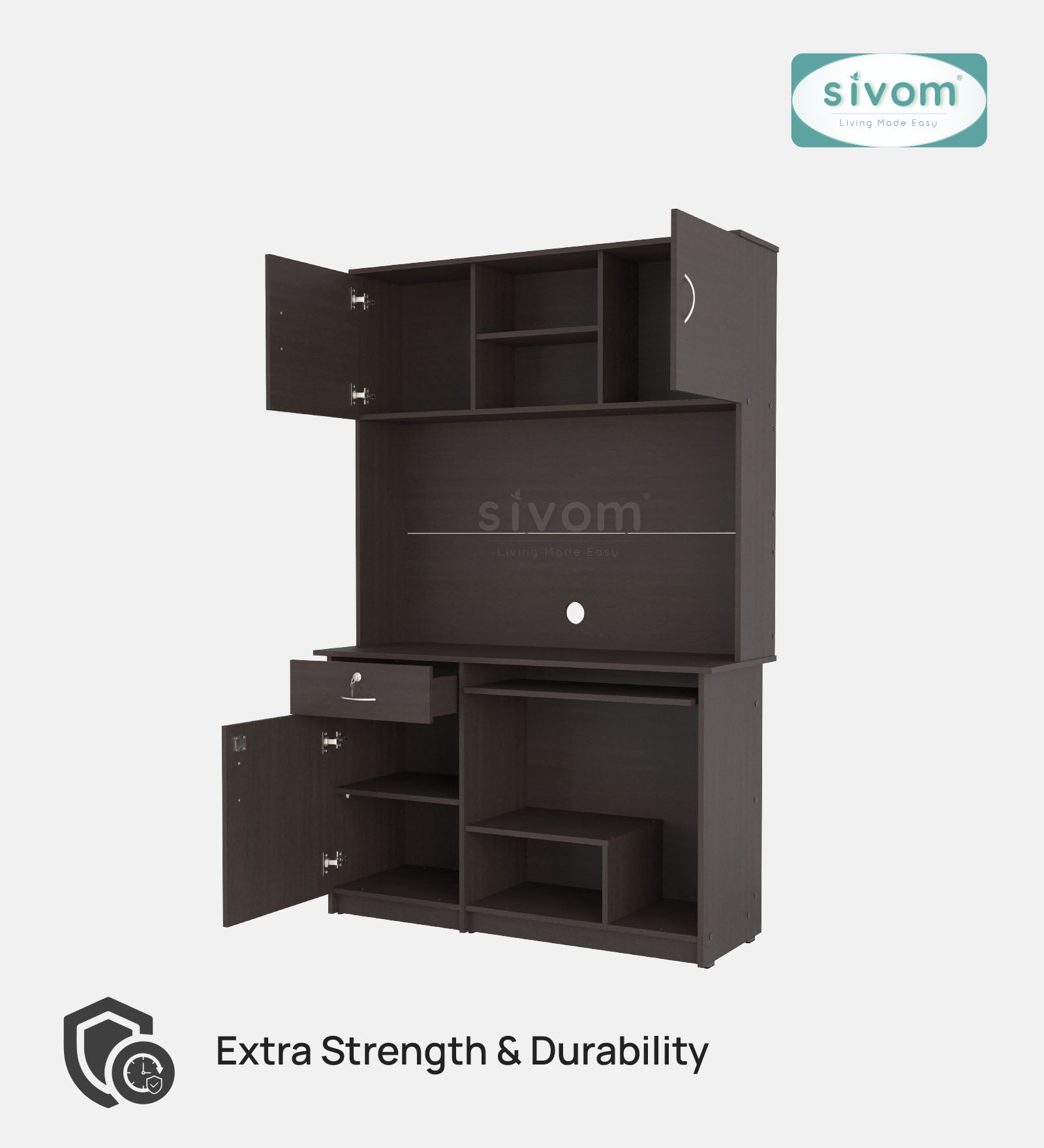 Sivom SIVOM TANGLE Multipurpose Study/Home/Office Table Engineered Wood Study Table for Modern Homes | Elegant Design & Premium Finish (Copy) (Copy)