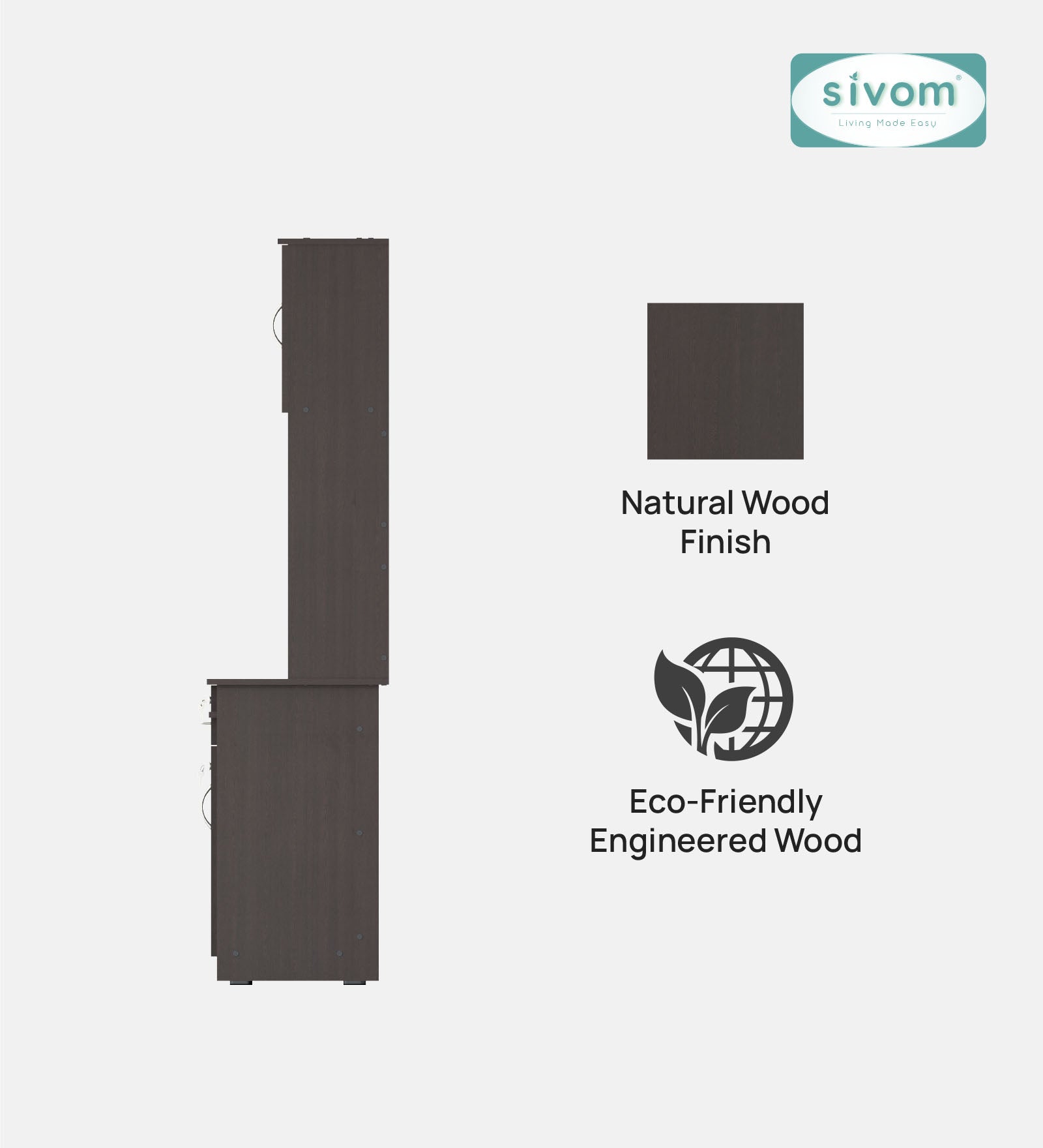 Sivom SIVOM TANGLE Multipurpose Study/Home/Office Table Engineered Wood Study Table for Modern Homes | Elegant Design & Premium Finish (Copy) (Copy)