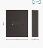 SIVOM Tarly Multipurpose 4 Door Closet Engineered Wood 4 Door Wardrobe for Modern Homes | Elegant Design & Premium Finish