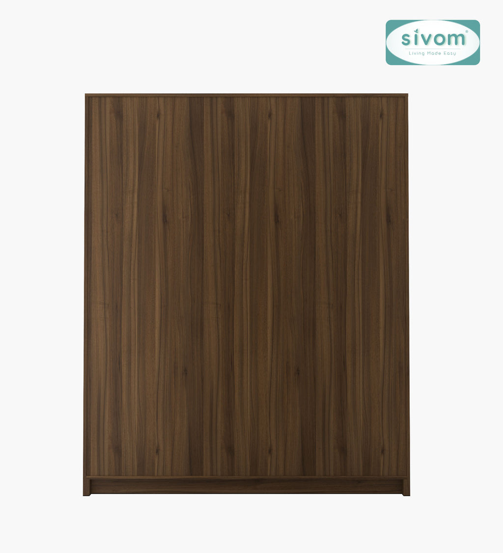 SIVOM Tarly Multipurpose 4 Door Closet Engineered Wood 4 Door Wardrobe for Modern Homes | Elegant Design & Premium Finish