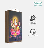 Sivom SIVOM Tempo Home Temple/Pooja Unit/Home Mandir/ Engineered Wood Home Temple (Height: 167, Knock Down) for Modern Homes | Elegant Design & Premium Finish