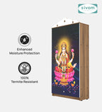 Sivom SIVOM Tempo Home Temple/Pooja Unit/Home Mandir/ Engineered Wood Home Temple (Height: 167, Knock Down) for Modern Homes | Elegant Design & Premium Finish