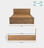 Sivom furniture Tenet Queen With Storage Bedroom Combo