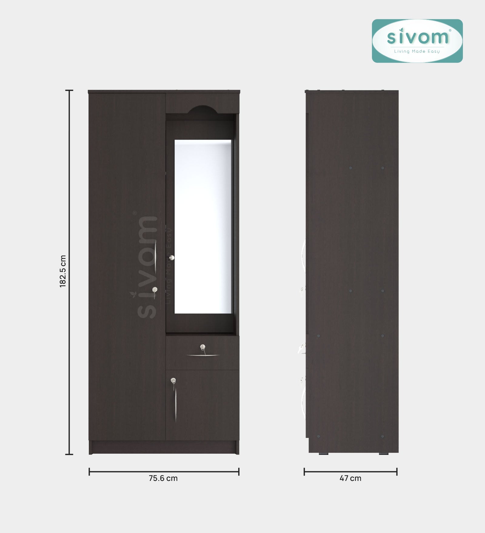 Sivom furniture Tenet Queen With Storage Bedroom Combo