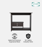 SIVOMTessa Study/Home Office Engineered Wood Computer Desk for Modern Homes | Elegant Design & Premium Finish