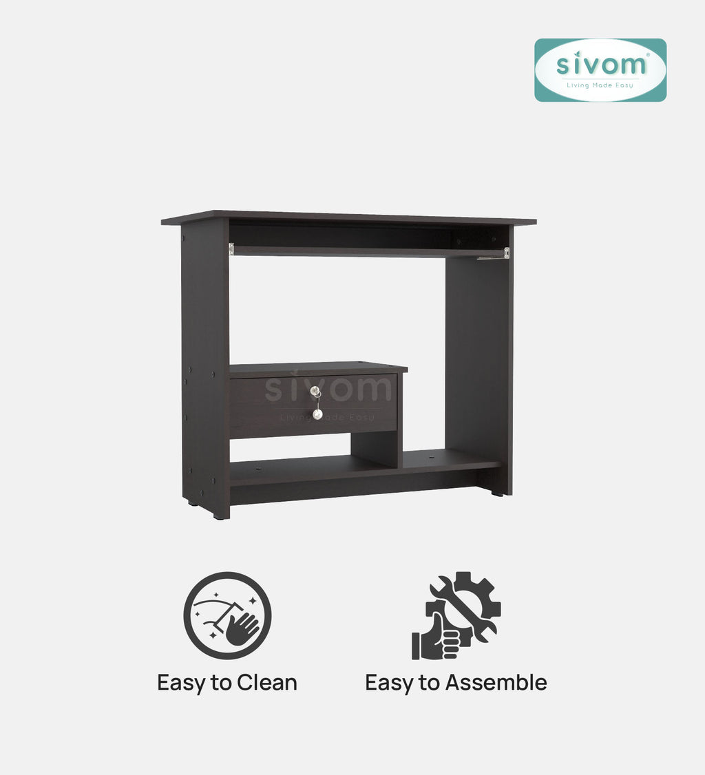 SIVOMTessa Study/Home Office Engineered Wood Computer Desk for Modern Homes | Elegant Design & Premium Finish