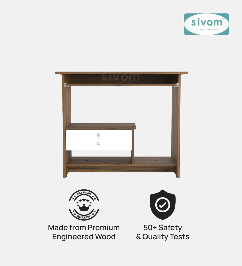 SIVOMTessa Study/Home Office Engineered Wood Computer Desk for Modern Homes | Elegant Design & Premium Finish