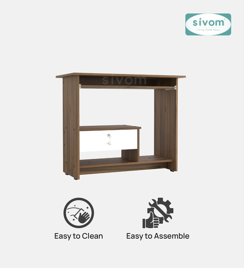 SIVOMTessa Study/Home Office Engineered Wood Computer Desk for Modern Homes | Elegant Design & Premium Finish