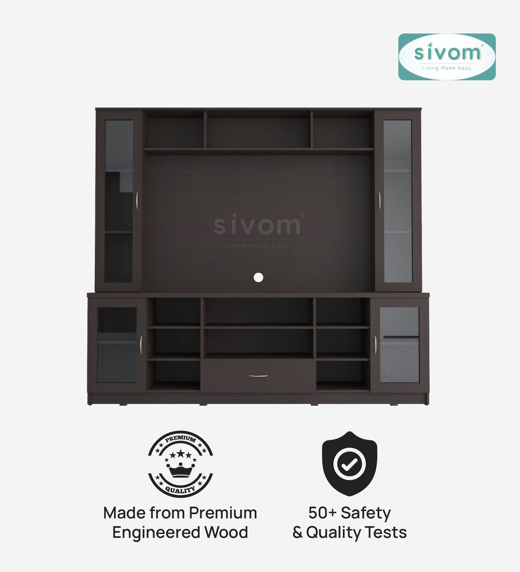 SIVOM Thunder Multipurpose TV Unit fits upto 43 inch with Storage Engineered Wood TV Entertainment Unit for Modern Homes | Elegant Design & Premium Finish